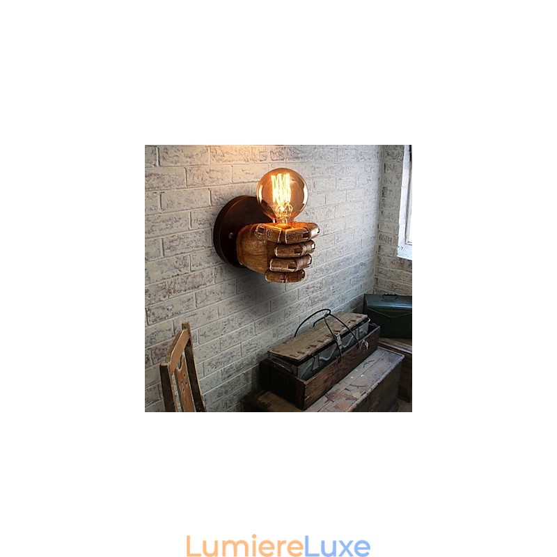 Applique murale industrielle Loft Cafe, applique murale en résine, style Lodge, style antique, vintage, rétro, pour mini appliques murales d'ambiance