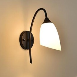 Lampe de chevet murale noire américaine simple pour chambre à coucher
