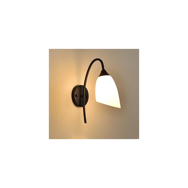 Lampe de chevet murale noire américaine simple pour chambre à coucher