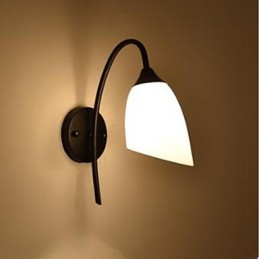 Lampe de chevet murale noire américaine simple pour chambre à coucher