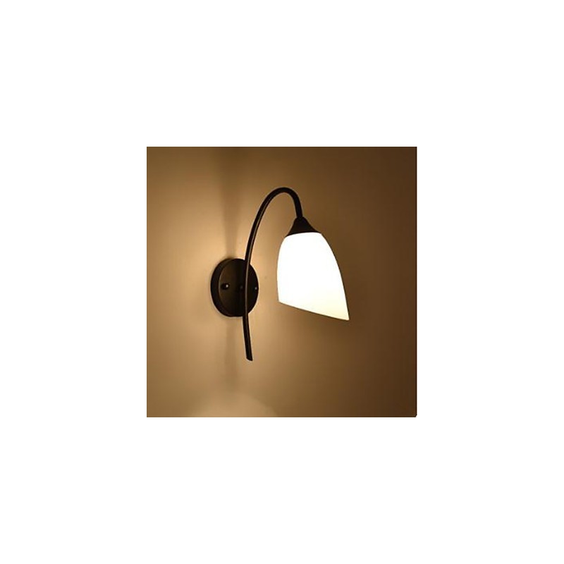 Lampe de chevet murale noire américaine simple pour chambre à coucher