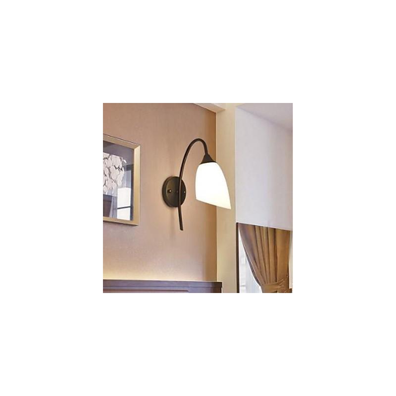 Lampe de chevet murale noire américaine simple pour chambre à coucher