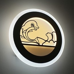Applique murale moderne et minimaliste pour chambre à coucher, lampe de chevet créative pour enfants, lampe d'escalier en acrylique