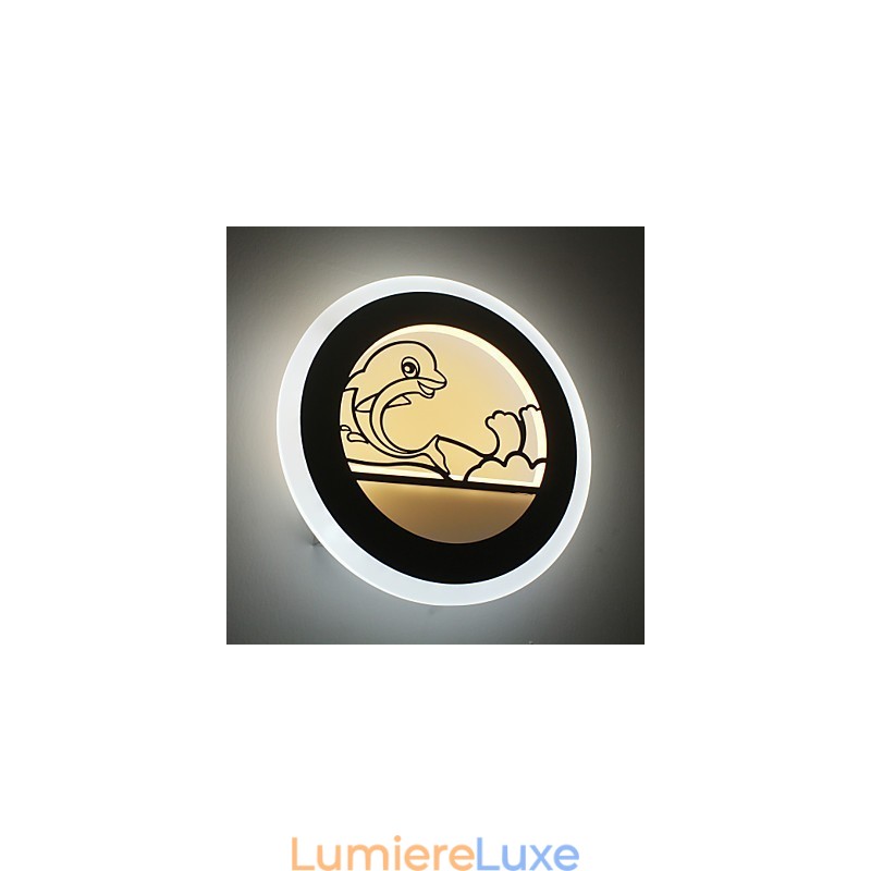 Applique murale moderne et minimaliste pour chambre à coucher, lampe de chevet créative pour enfants, lampe d'escalier en acrylique