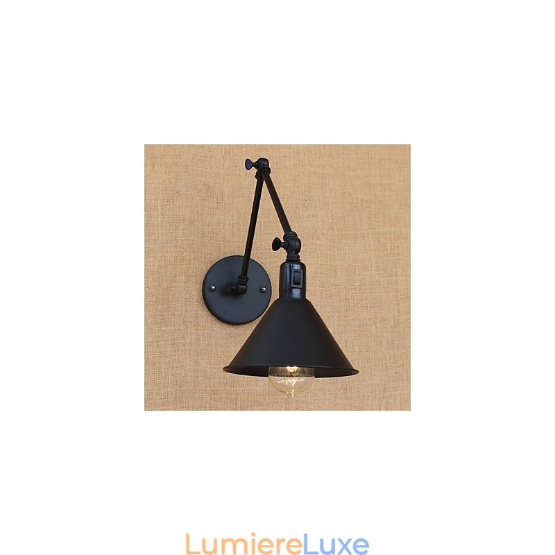 Lampe de bureau rétro de style mini avec bras pivotant et protection des yeux