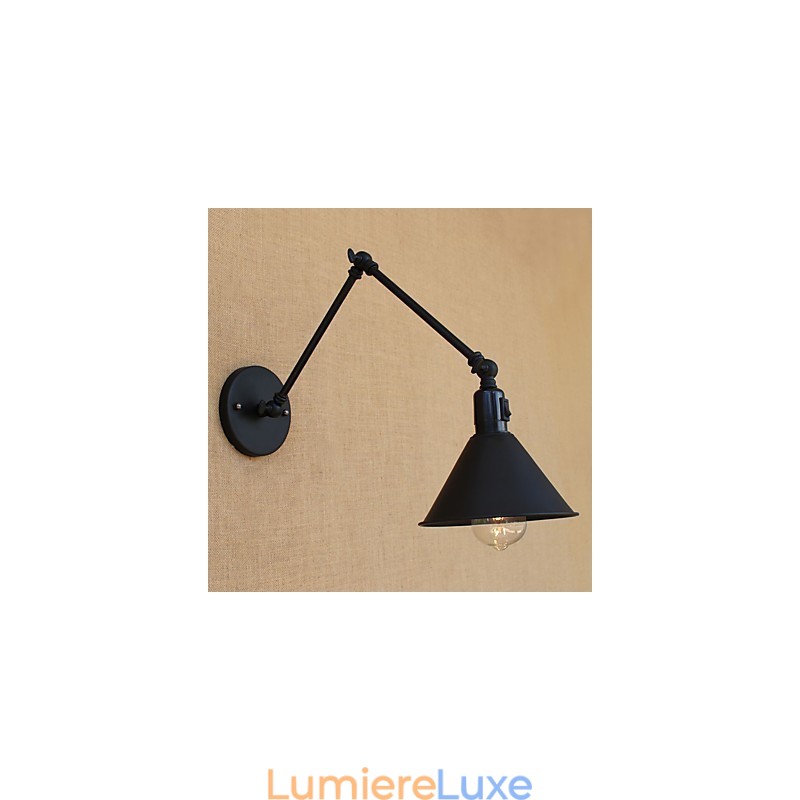 Lampe de bureau rétro de style mini avec bras pivotant et protection des yeux