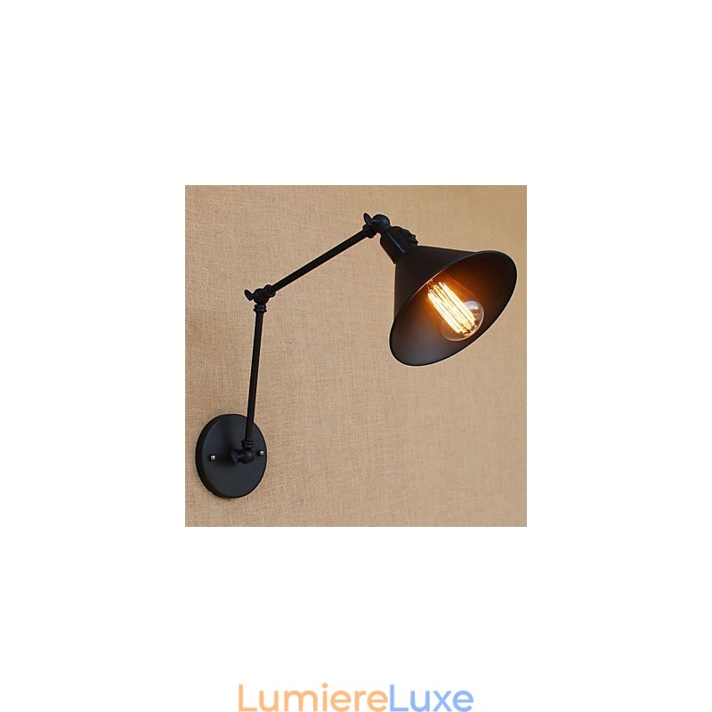 Lampe de bureau rétro de style mini avec bras pivotant et protection des yeux