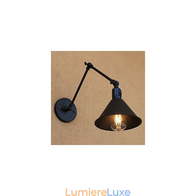 Lampe de bureau rétro de style mini avec bras pivotant et protection des yeux