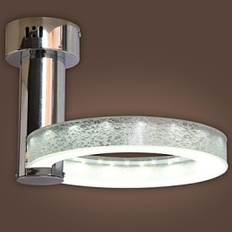 Lustre en acrylique argenté (finition chromée)