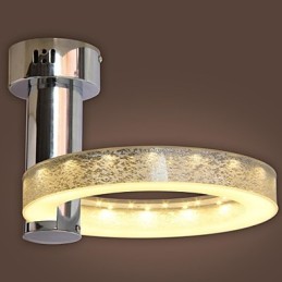 Lustre en acrylique argenté (finition chromée)