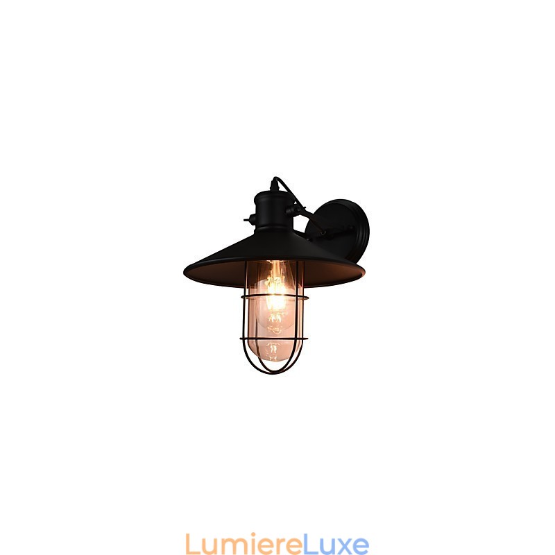 Applique murale, applique murale, lampe sabre laser noire muette sur le mur