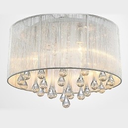 Plafonnier moderne en cristal à 4 lumières