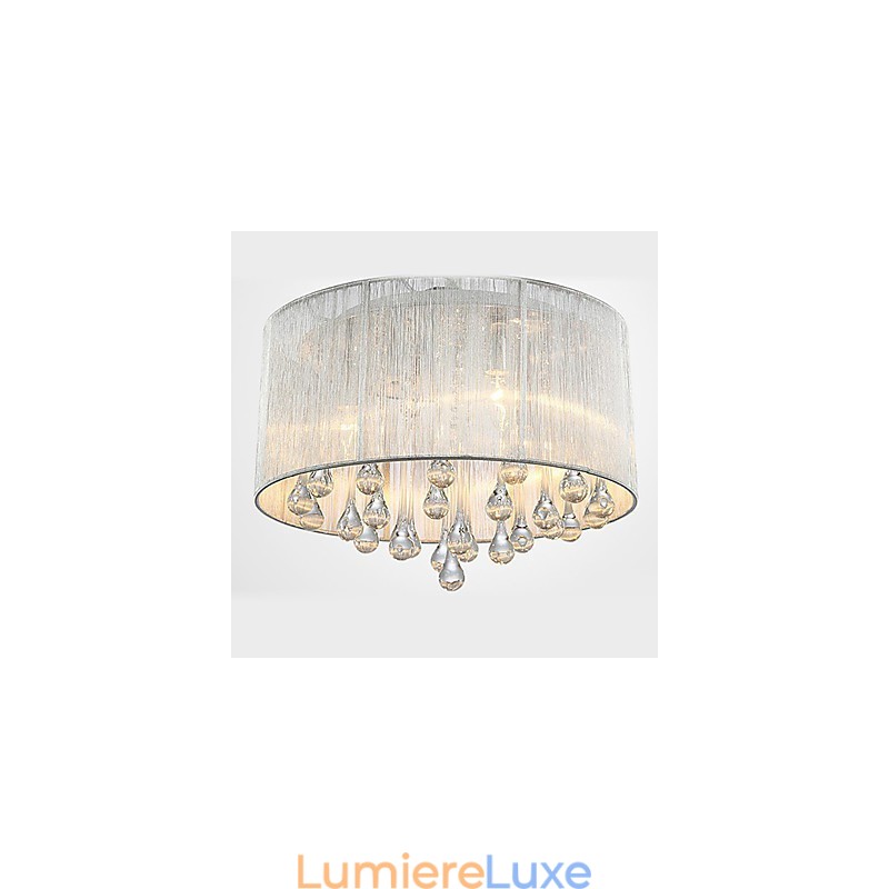 Plafonnier moderne en cristal à 4 lumières