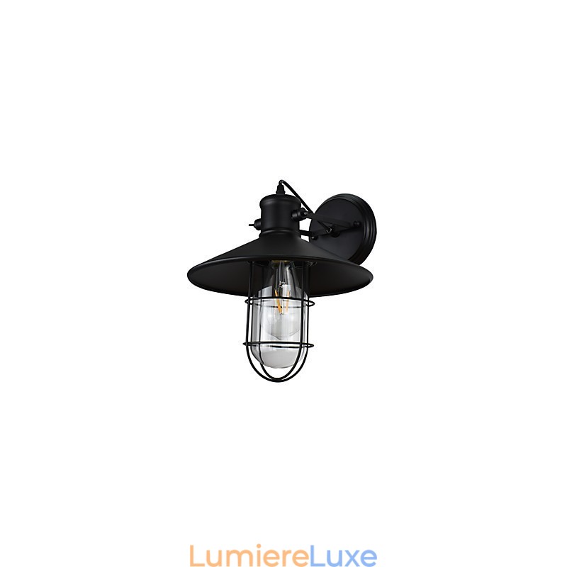 Applique murale, applique murale, lampe sabre laser noire muette sur le mur