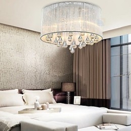 Plafonnier moderne en cristal à 4 lumières