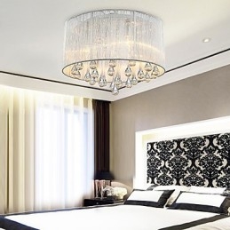 Plafonnier moderne en cristal à 4 lumières