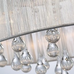 Plafonnier moderne en cristal à 4 lumières