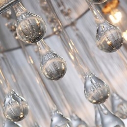 Plafonnier moderne en cristal à 4 lumières