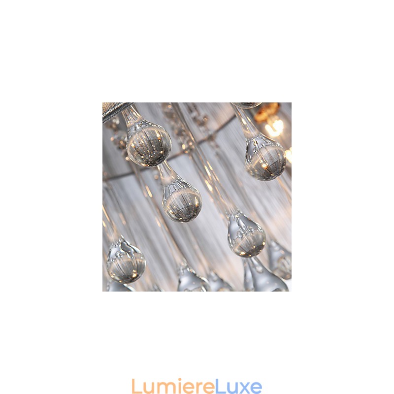Plafonnier moderne en cristal à 4 lumières