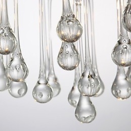 Plafonnier moderne en cristal à 4 lumières