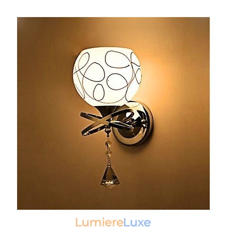 Lampe de chevet de chambre d'hôtel, applique murale minimaliste moderne en verre Lampe de chevet de chambre d'hôtel, applique murale minimaliste moderne en verre