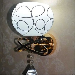 Lampe de chevet de chambre d'hôtel, applique murale minimaliste moderne en verre