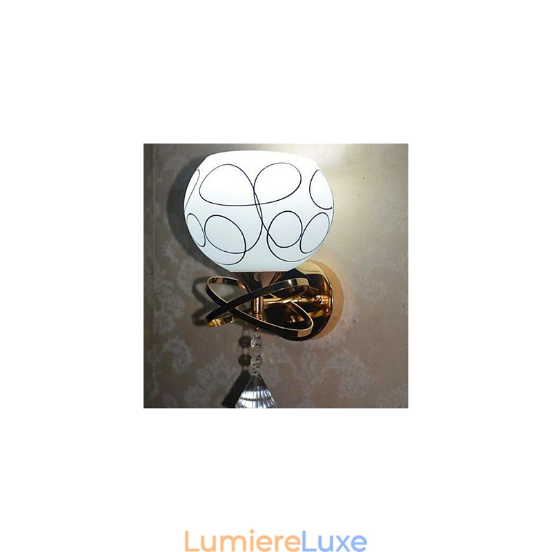 Lampe de chevet de chambre d'hôtel, applique murale minimaliste moderne en verre
