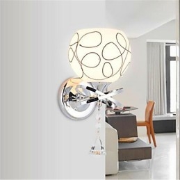 Lampe de chevet de chambre d'hôtel, applique murale minimaliste moderne en verre