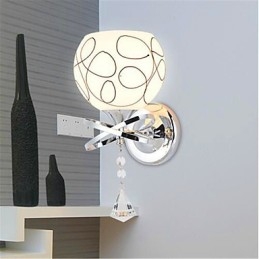 Lampe de chevet de chambre d'hôtel, applique murale minimaliste moderne en verre
