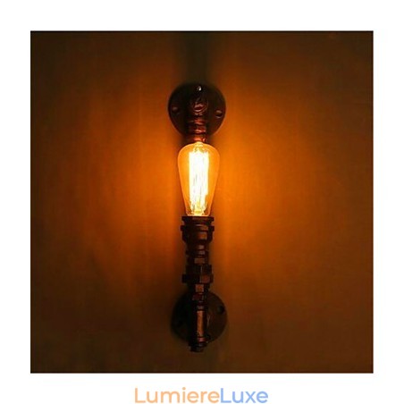 Applique murale en fer à tête unique, style industriel rétro américain, idéal pour un loft, un couloir, un escalier, un restaurant ou un bar Applique murale en fer à tête unique, style industriel rétro américain, idéal pour un loft, un couloir, un escalier, un restaurant ou un bar