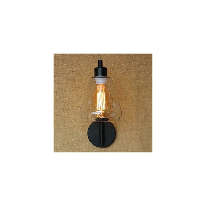 Finition en oxyde noir rustique pour éclairage d'ambiance à bras pivotant