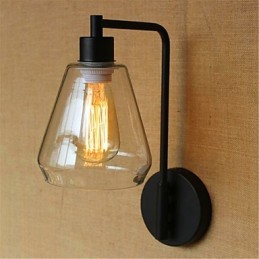 Finition en oxyde noir rustique pour éclairage d'ambiance à bras pivotant