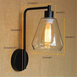 Finition en oxyde noir rustique pour éclairage d'ambiance à bras pivotant