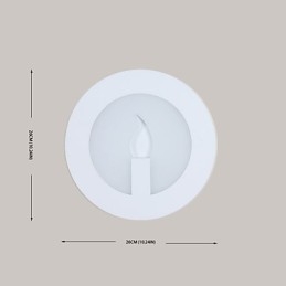 Fonction de peinture contemporaine moderne intégrée pour appliques murales à lumière ambiante