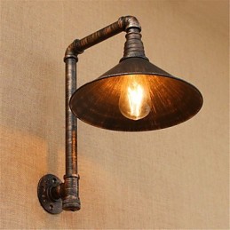 Applique murale rustique en laiton antique pour éclairage d'ambiance