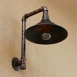 Applique murale rustique en laiton antique pour éclairage d'ambiance