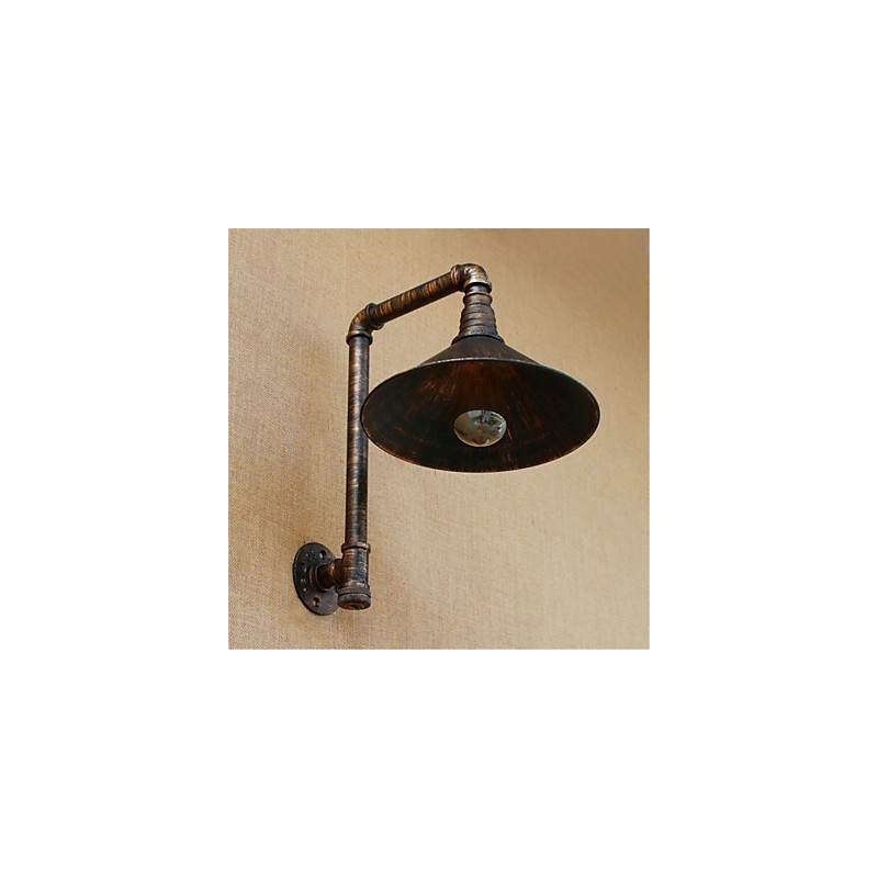 Applique murale rustique en laiton antique pour éclairage d'ambiance