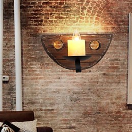 Peinture rustique Lodge pour appliques murales à lumière ambiante de style mini