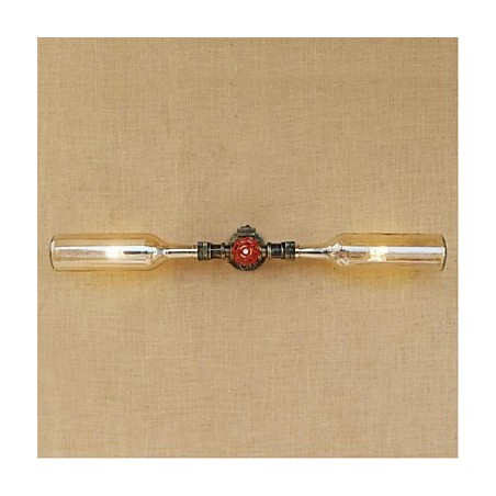 Applique murale style rétro américain, style industriel créatif, bouteille d'eau, design éolien, ambre Applique murale style rétro américain, style industriel créatif, bouteille d'eau, design éolien, ambre