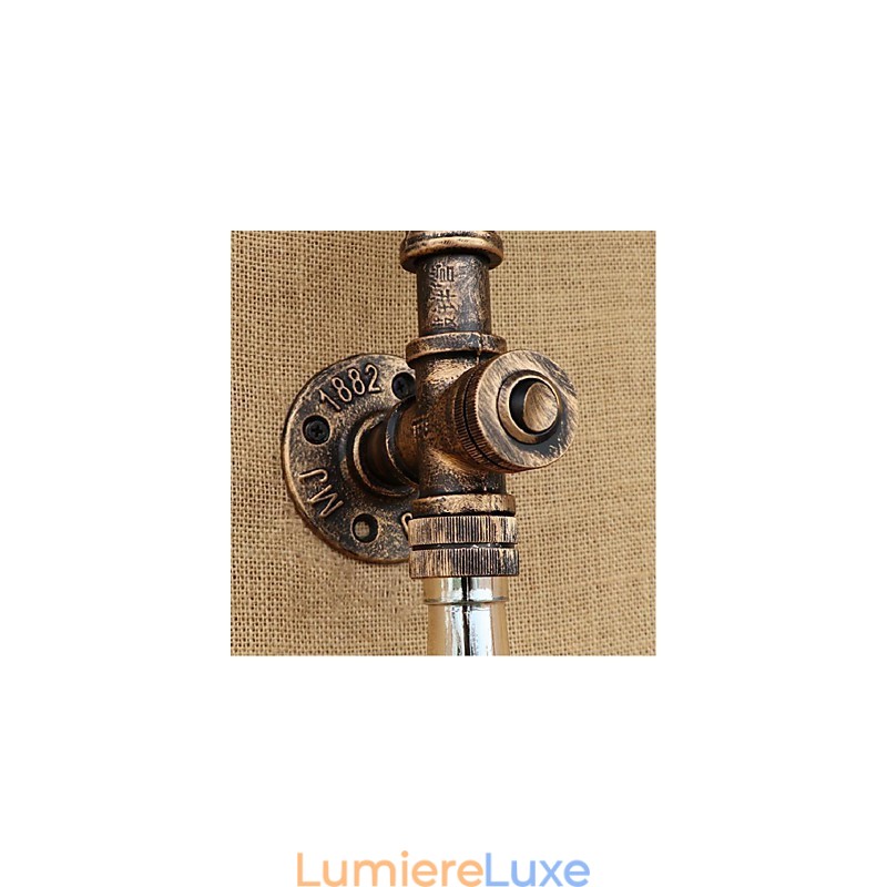 Applique murale style rétro américain, style industriel créatif, design bouteille d'eau, gris