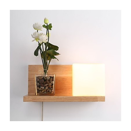 Appliques murales en bois style Max Country avec interrupteur Appliques murales en bois style Max Country avec interrupteur