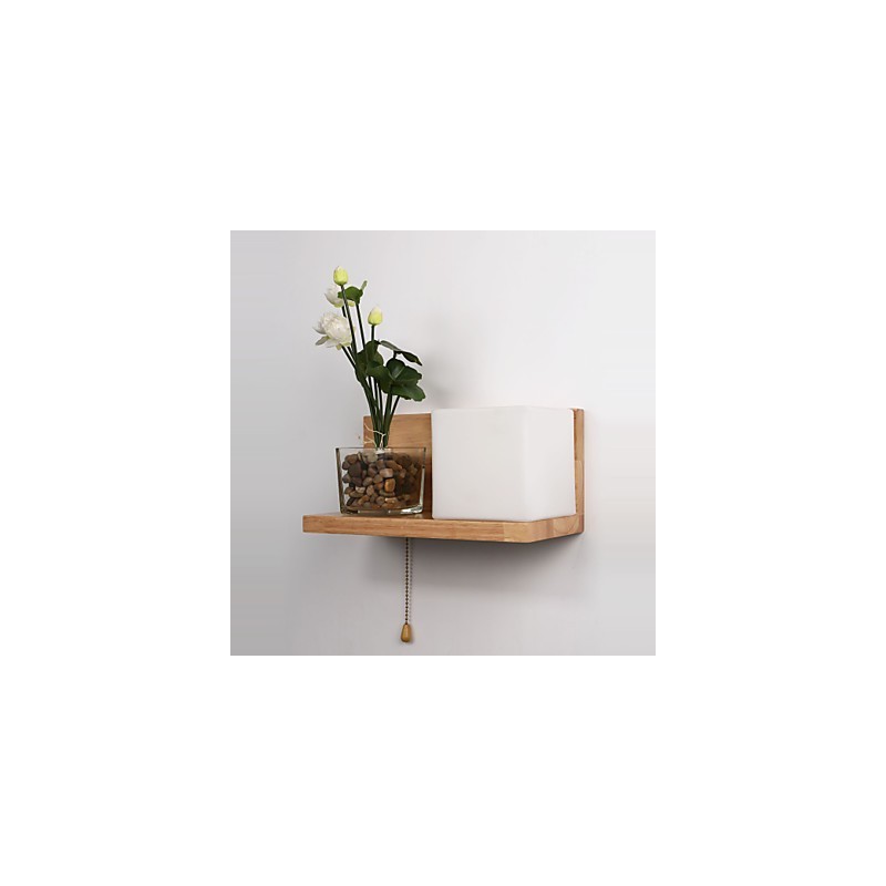 Appliques murales en bois style Max Country avec interrupteur