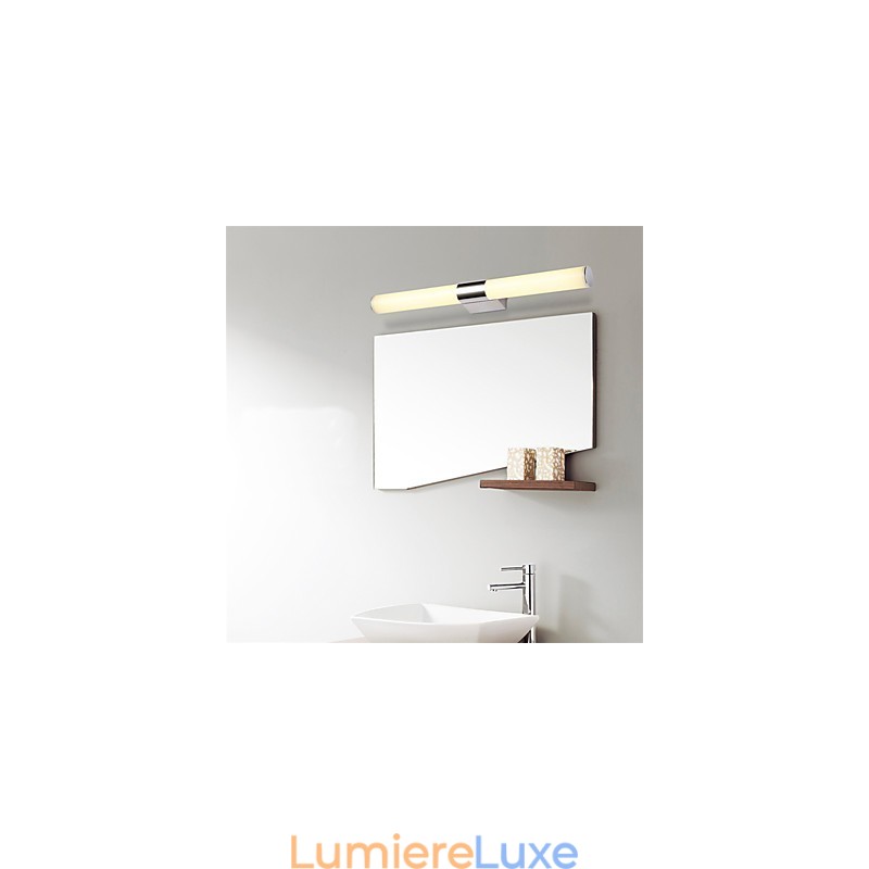 Lampe de salle de bain de haute qualité, 85-265 V, appliques murales en acier inoxydable et acrylique, éclairage de maquillage