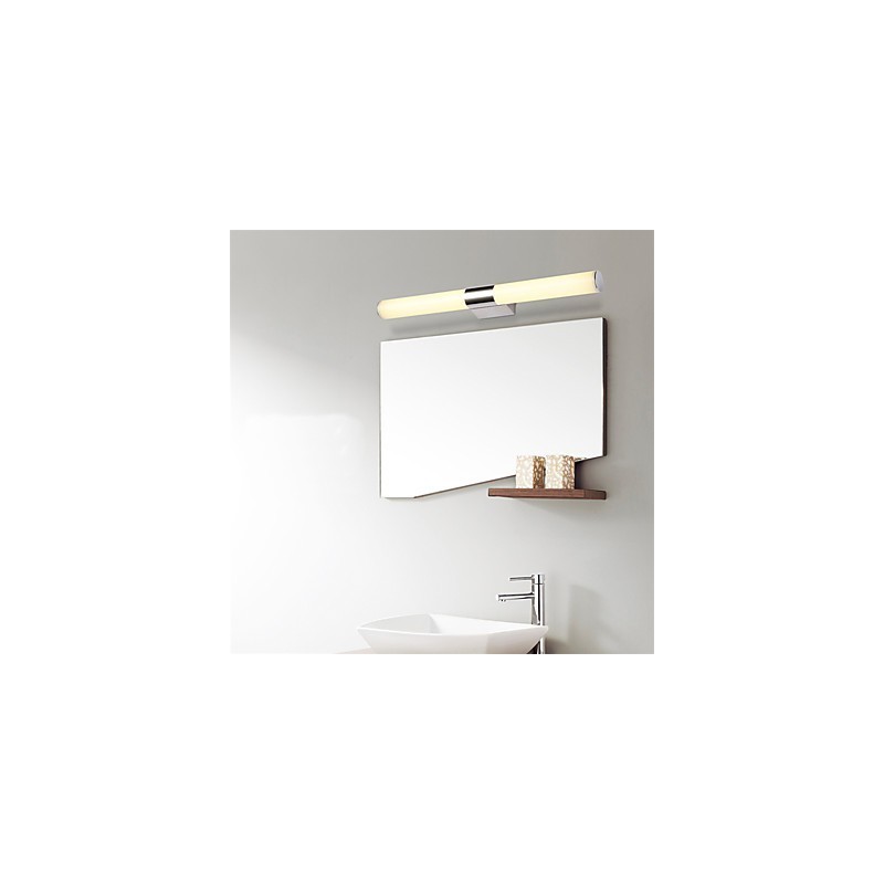 Lampe de salle de bain de haute qualité, 85-265 V, appliques murales en acier inoxydable et acrylique, éclairage de maquillage