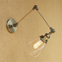 Rustique Lodge Country Retro Galvanisé Fonction pour Hauteur et Angle Réglables Bras Protection des Yeux