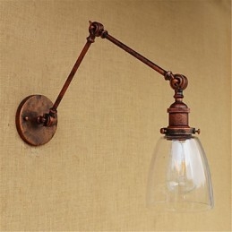 Rustique Lodge Country Retro Galvanisé Fonction pour Hauteur et Angle Réglables Bras Protection des Yeux