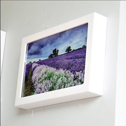 Peinture contemporaine moderne intégrée pour appliques murales à lumière ambiante