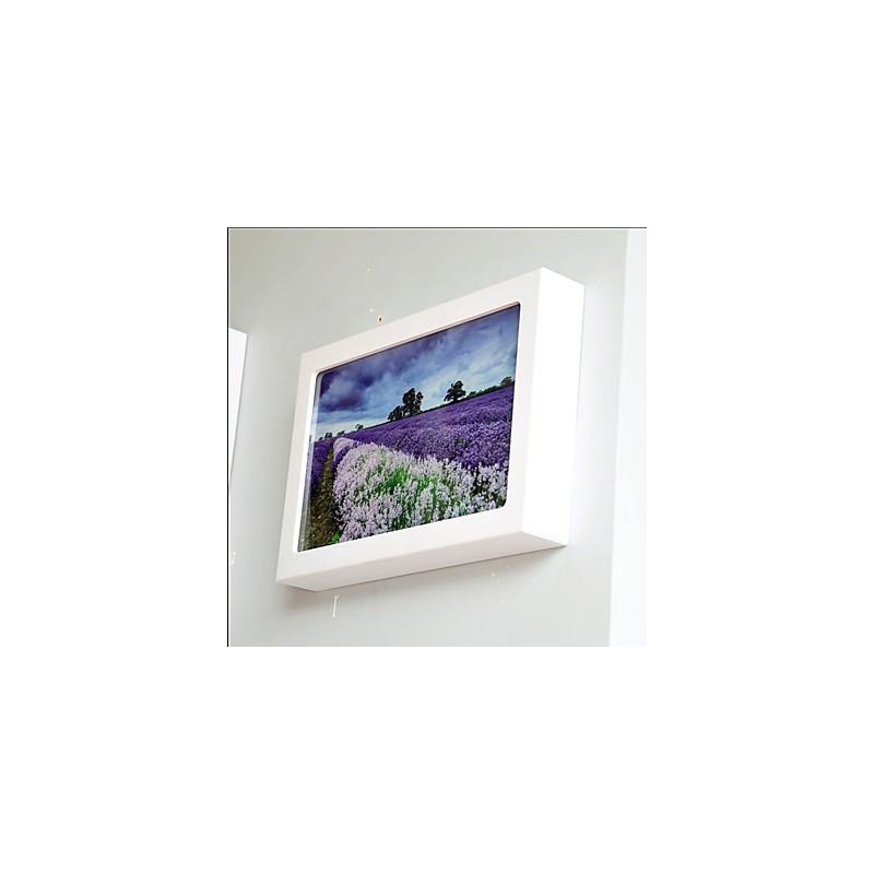 Peinture contemporaine moderne intégrée pour appliques murales à lumière ambiante