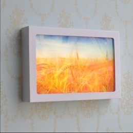 Peinture contemporaine moderne intégrée pour appliques murales à lumière ambiante