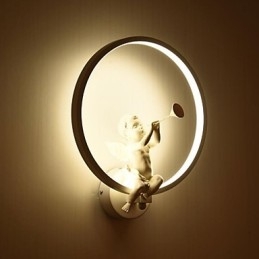 Applique murale nordique moderne et minimaliste pour chambre à coucher, luminaires décoratifs en aluminium, luminaires pour couloirs et anges